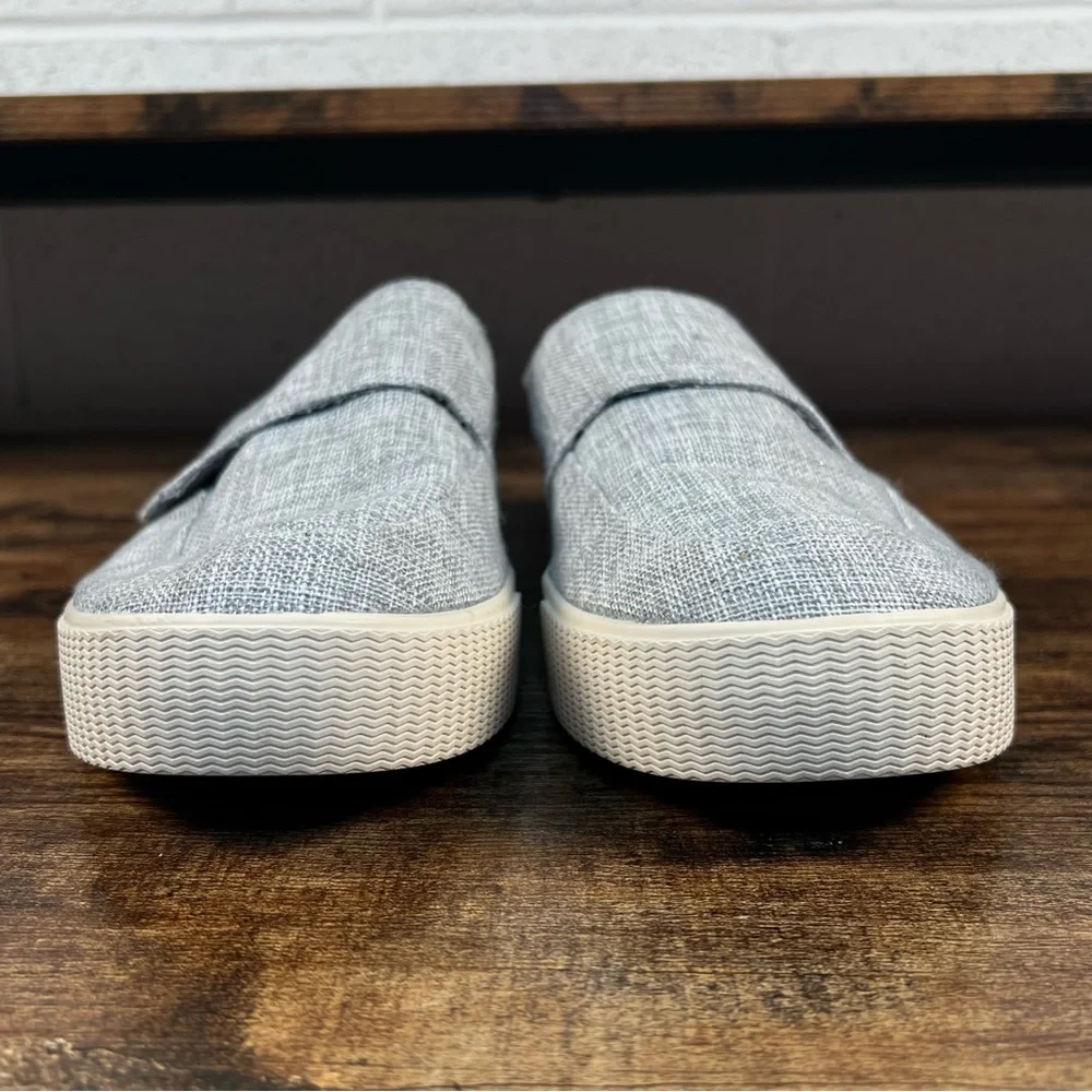 TOMS Altair Shoes Casual Slip On Gray Adjustable Strap Canvas Women's 10